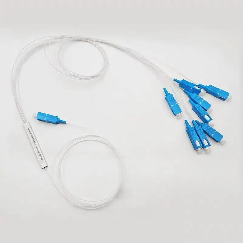 10 шт./Партия 1x8 SC/UPC мини без блока 1*8 SC/UPC разъем волоконно-оптический сплиттер