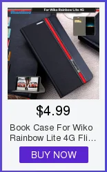 Чехол-книжка для Wiko Rainbow Lite 4G, роскошный кожаный чехол для телефона, силиконовая задняя крышка для Wiko Rainbow Lite, 4G, деловой чехол