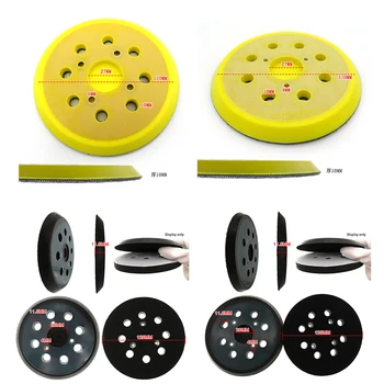 

1 Pc 5Inch 125MM 8-Hole Back-up Sanding Pad Hook and Loop Sander Backing Pad for Electric Grinder Power Tools Accessories
