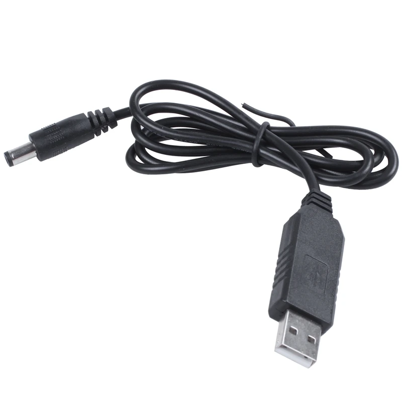Новый USB DC 5V к 12V 2 1mm X 5 5mm модуль конвертер баррель мужской разъем кабеля питания