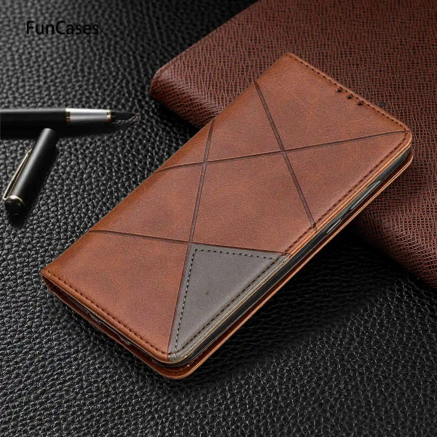 Y5 2019 бумажник Mem Чехлы для hoesje huawei абстрактный Флип Бумажник чехол книга СПС Csse