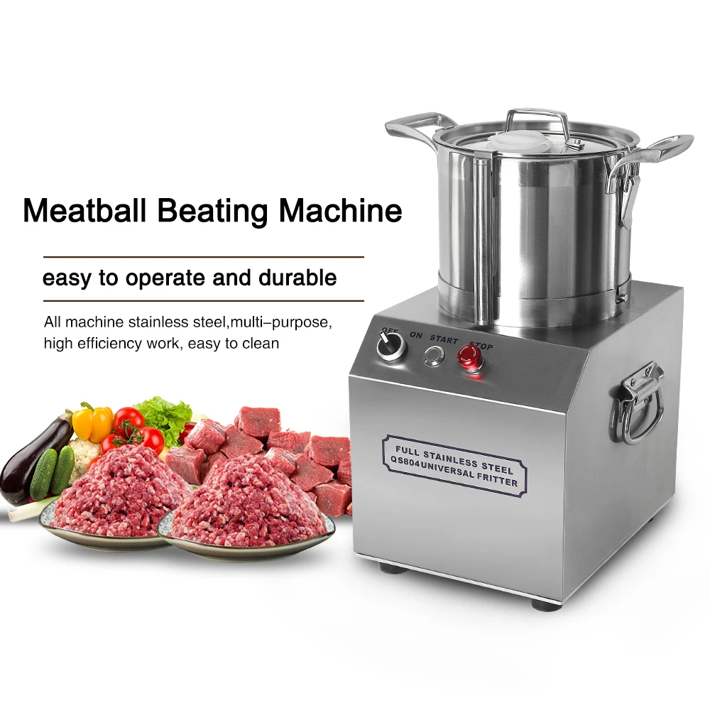 524.25US $ 25% OFF|4L High Speed Meatball Beating Machine Vegetable Choppin...