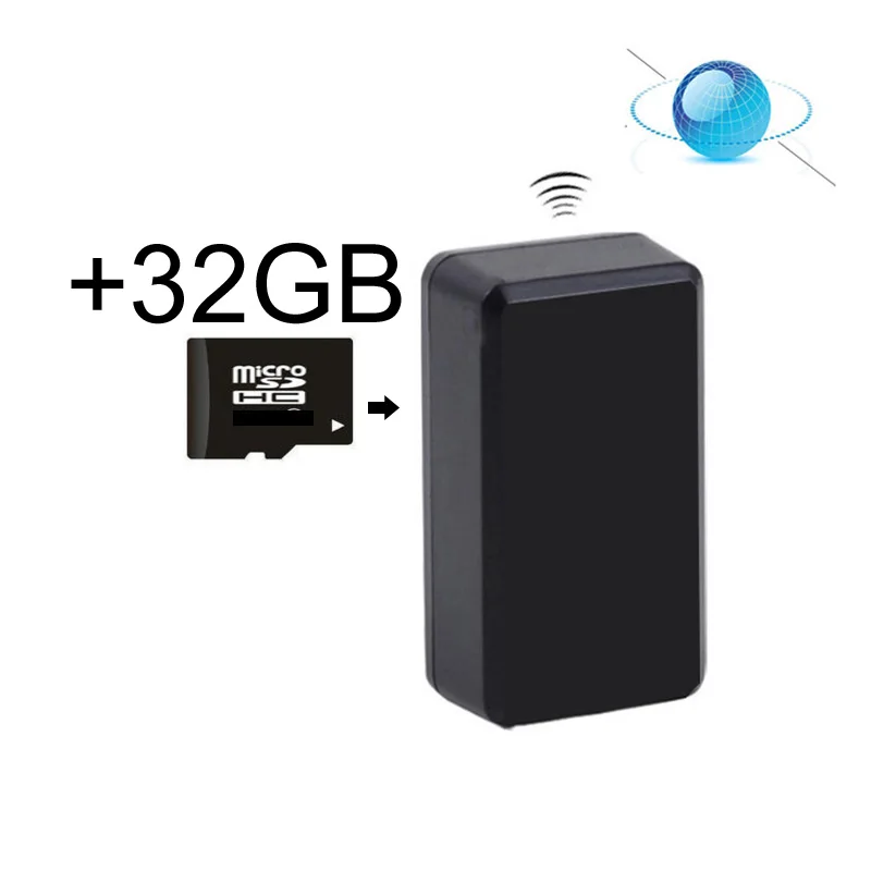 with 32GB card Беспроводной GSM аудио адаптер поддерживает карты памяти цифровой записи дистанционного беспроводного прослушивания GSM07 - Цвет: with 32GB card