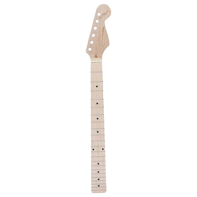 

Guitar Maple Neck 22 Fret Maple Wood Fretboard Neck Fingerboard for Strat Stratocaster Electric Guitar