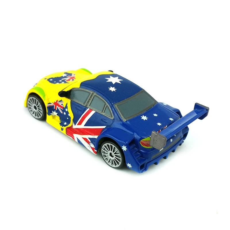 Disney «Тачки» морозный Австралия 1:55 Diecast металлические Игрушечная машина из сплава модель свободного покроя день рождения детей, мальчика; отличный подарок;