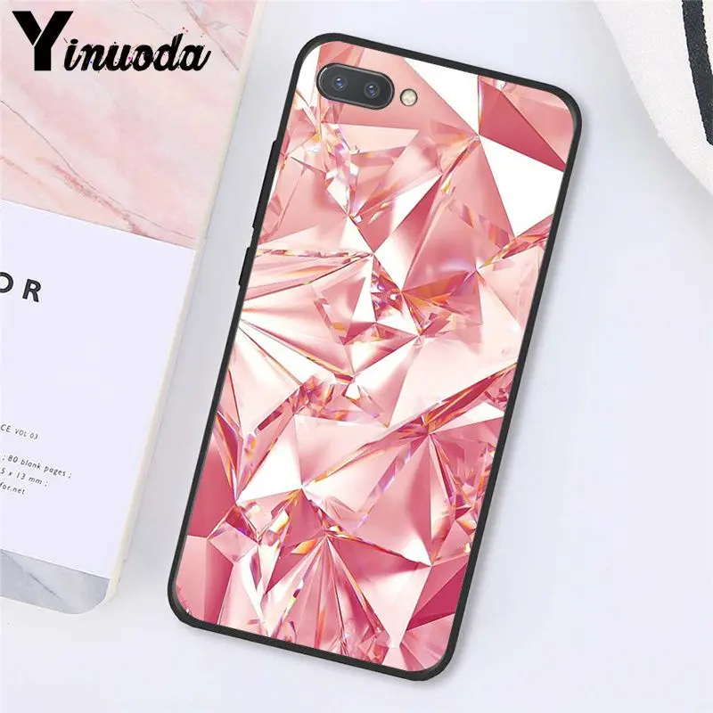 Geometric Gold Purple Pink Diamond
