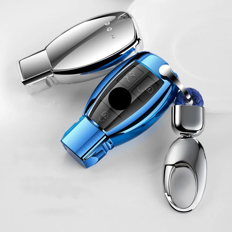 

Soft TPU Remote Car Key Case Protection For Mercedes benz CLS CLA GLR SLK AMG A B C S class Full Cover Shell Auto Accessories