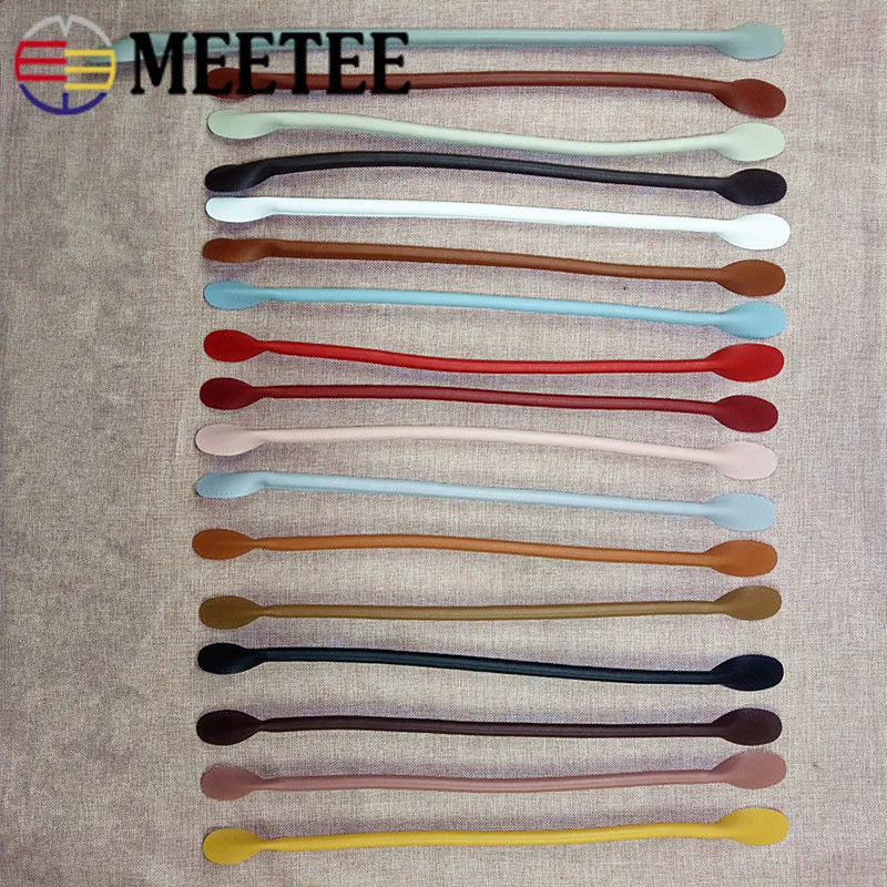 3 пары ремней Meetee из ПУ кожи 32/42/52/62 см ручные ремешки для кожаных изделий