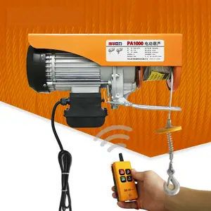 Cabrestante eléctrico portátil para el hogar, grúa pequeña de 220V/380V,  decoración de construcción, polipasto de cuerda de alambre,  400/600/800/1000kg - AliExpress