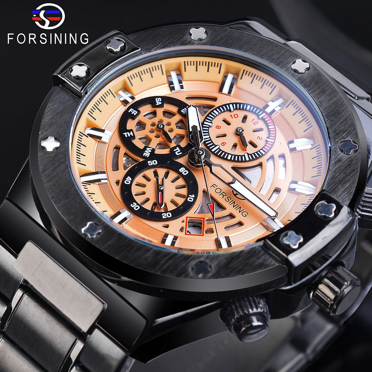

Forsining Men's Fashion Casual Multi-functional Waterproof Automatic Analog Watch