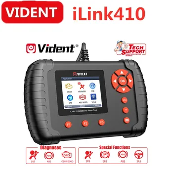 

Vident iLink410 ABS SRS OBDII Car Diagnostic Tool Code Read airbag EPB Reset SAS Calibration