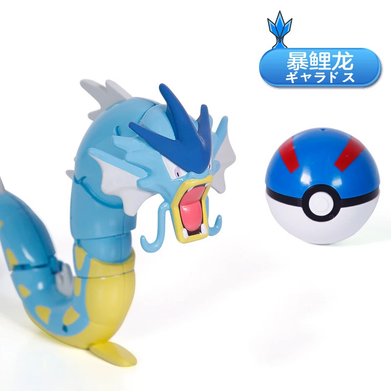 100% Оригинальный TAKARA TOMY Покемон Пикачу тыкать деформация мяч фигурки героев Mewtwo