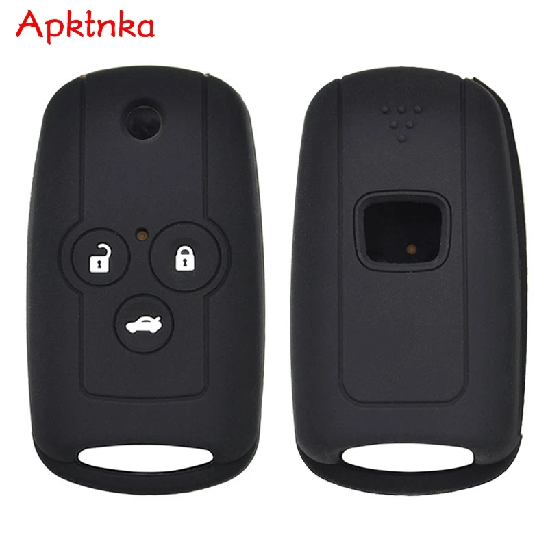 Apktnka 3 Button Silicone Car Remote Key Fob Shell Cover Case For Honda Accord Civic CRV CRZ Jazz ACURA MDX TL TSX ZDX RSX | Автомобили и