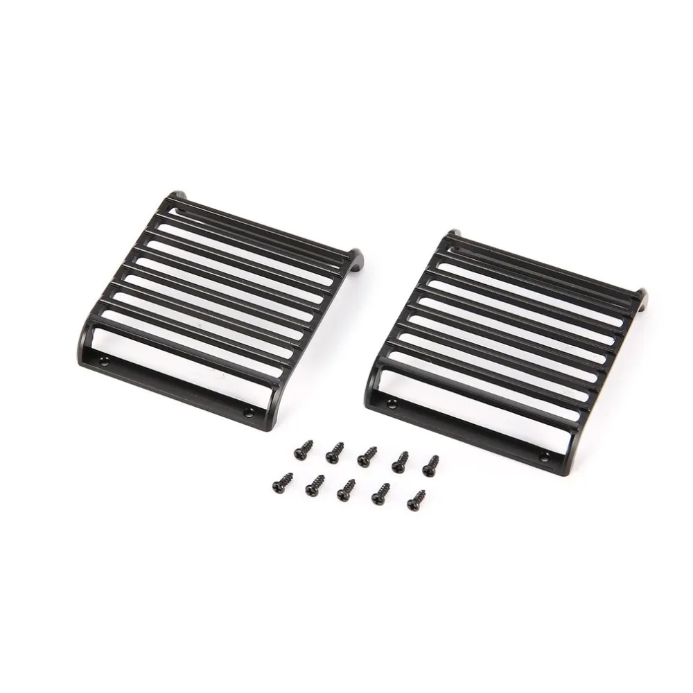 

2pcs Metal Front Lamp Light Guards Headlight Cover Guard Grille Protector for 1/10 RC Crawler Climbing Car ModelTraxxas TRX-4 H