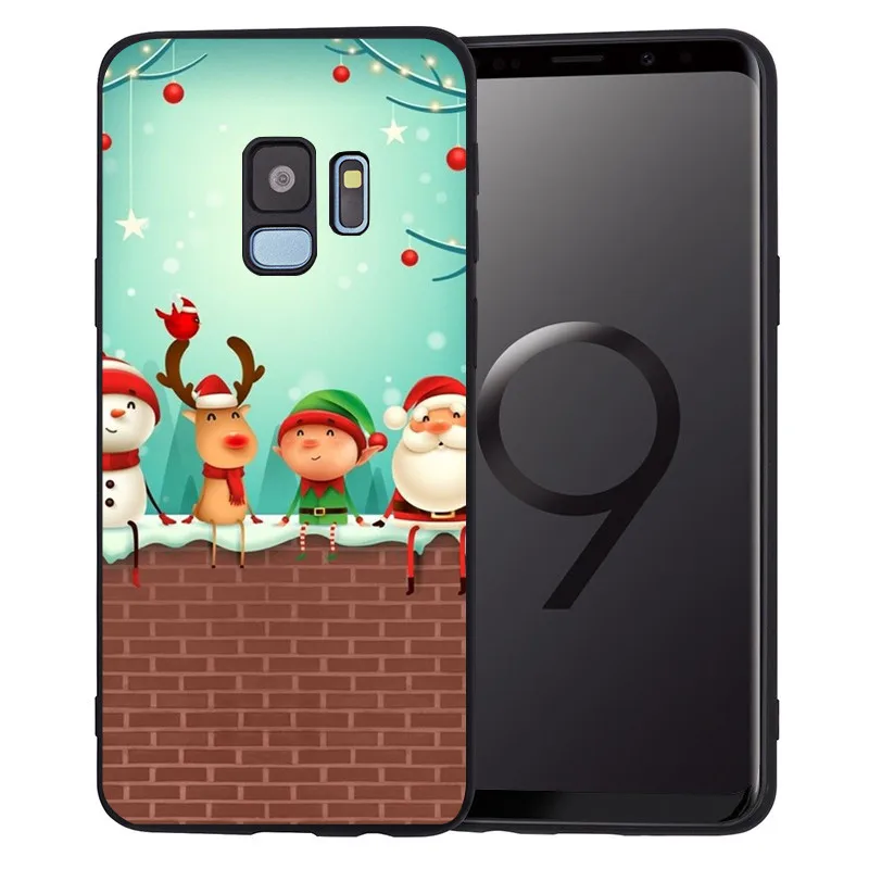 Счастливого Рождества для Samsung Galaxy S6 S7 край S8 S9 S10 Plus Note 8, 9, 10, A30 A40 A50 A60 A70 M10 M20 чехол для телефона etui