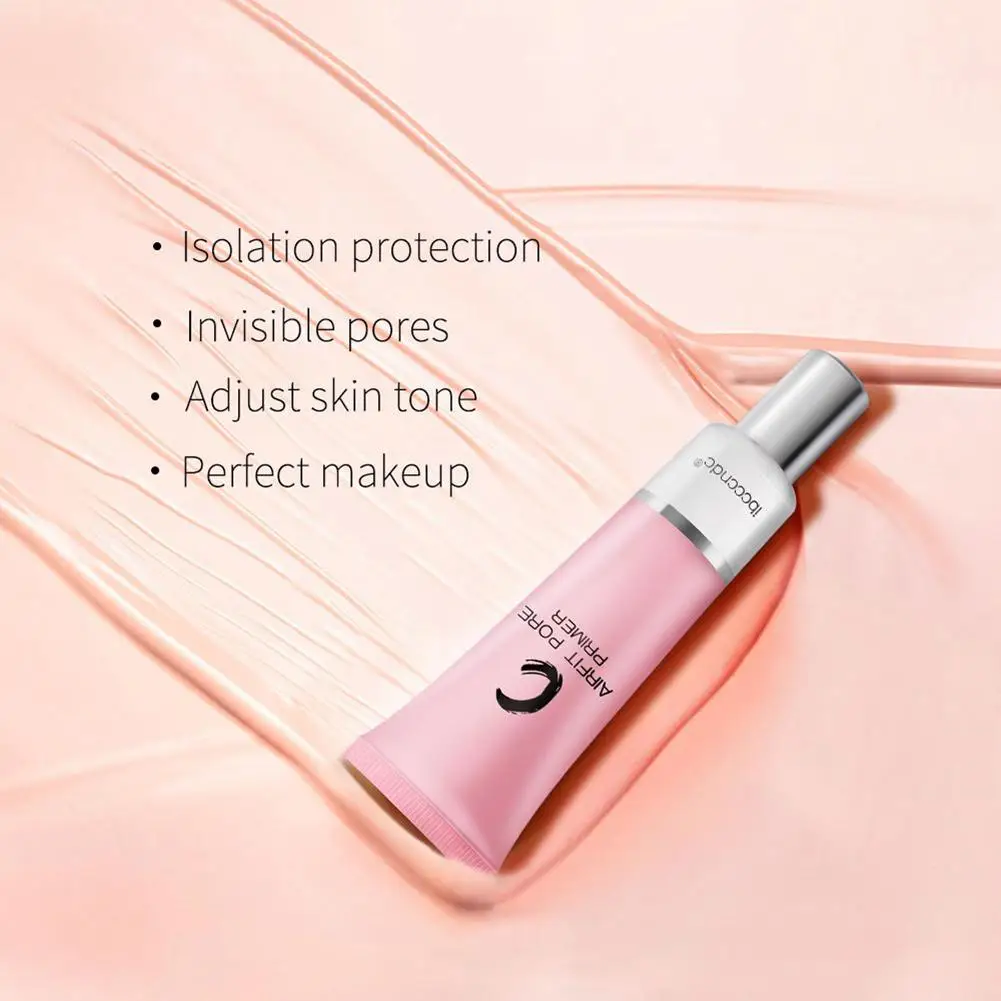 1 2 3pcs Isolation Cream Pore Primer Pink Makeup Cream Moisturizing Concealer Oil Control Invisible Pores 4