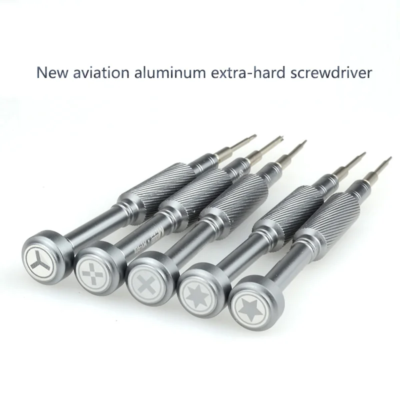 FULL SET 5PCS Профессиональная отвертка мобильного телефона Y0.6 PH000 Pentalobe 0,8 M2.5 T1 T2 набор отверток OEM - Цвет: FULL SET 5PCS