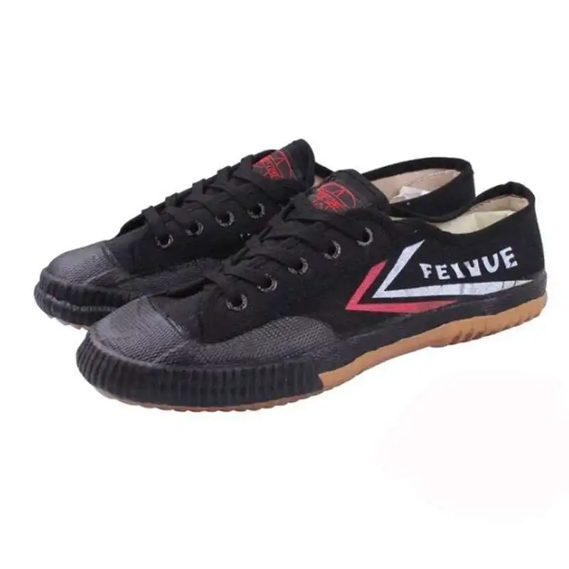 Black EUR 41 Shaolin Monk тренировочная обувь Feiyue Tenis Masculino Tai Chi боевые искусства тхэквондо каратэ кунг-фу спортивная обувь мужские кроссовки серый - Color: Black EUR 41