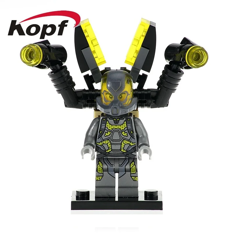 

20Pcs Wholesales Super Heroes Red Wild Deadpool Joker Wonder Woman Bricks Yellow Jacket Building Blocks Children Toys Gift KF420