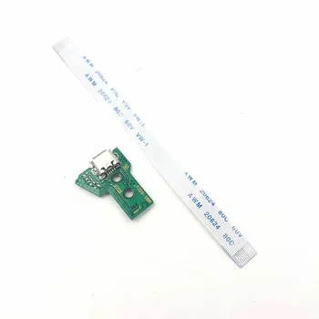 

200pcs lots For PS4 Controller Charging Socket Port Circuit Board+Flex Ribbon Cable 12Pin 055 For PS4