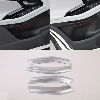 

4 Pcs For Range Rover Evoque (L551) 2019-2020 ABS Chrome Interior Door Decoration Trim Without Memory Button Car Accessories