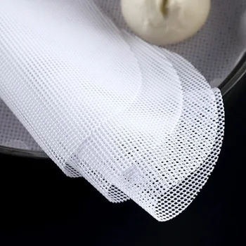 

5pc Durable Silicone Practical Steamer Round Dumplings Mat Baking Tools Steamed Buns Baking Pastry Dim Sum Mesh Home Kitchen