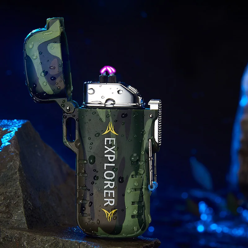 Водонепроницаемая электронная USB Зажигалка двойная дуговая плазменная