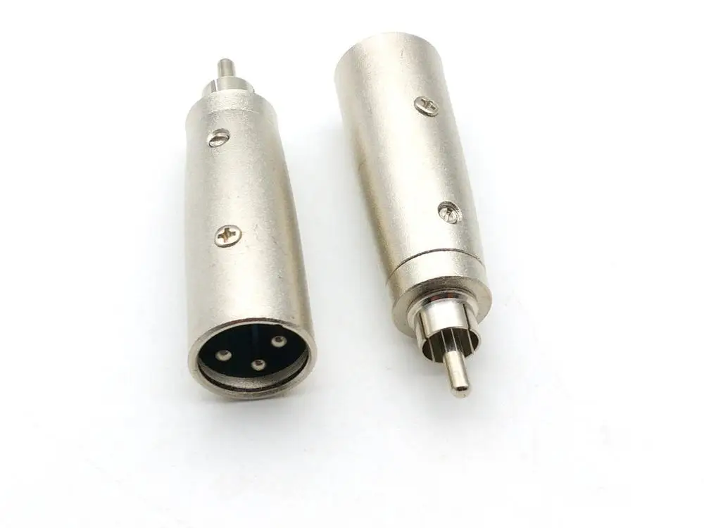 10 шт. 3Pin XLR штекер RCA Штекер Аудио Разъемы адаптер|Соединители| |