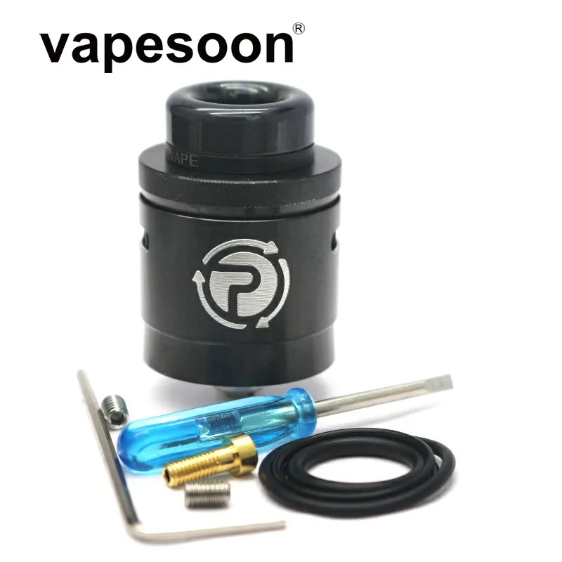 

High Quality - Passage RDA Tank Atomizer 24mm Vape Vaporizer Single Coil Airflow Adjustable for Squonk Box Mod e-Cigarette Kit