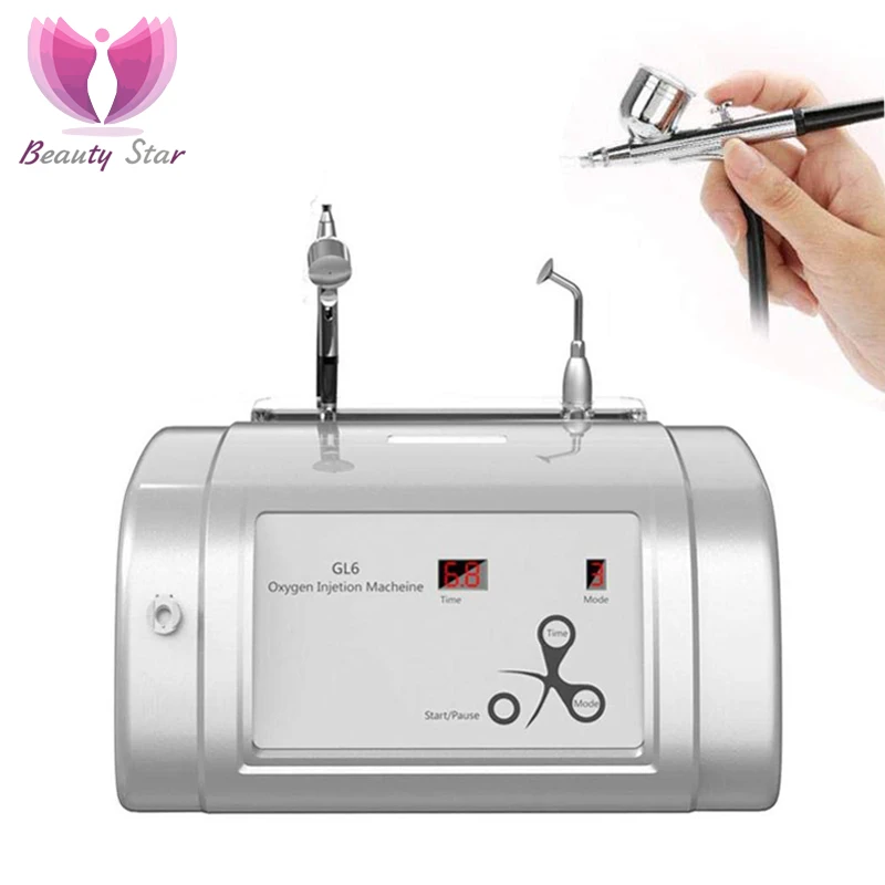 

Beauty Star Oxygen Injection Machine Oxygen Spray Water Injection Hydrate Jet Skin Rejuvenation Facial Spa Skin Care Homeuse