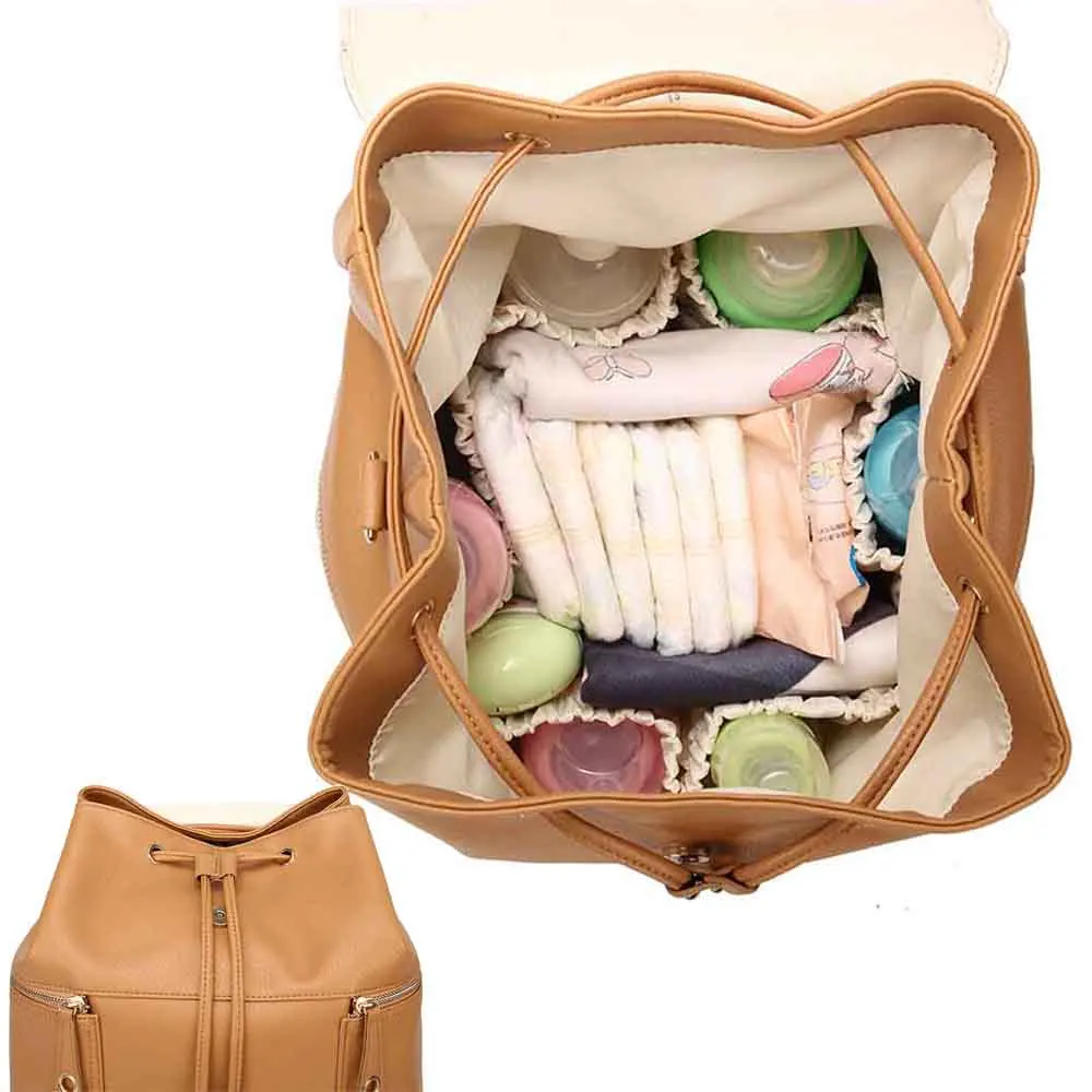 Кожаный рюкзак, сумка для детских подгузников, сумки для подгузников, сумка для мам, пеленальная сумка для младенцев, органайзер для детских колясок, подвесная сумка