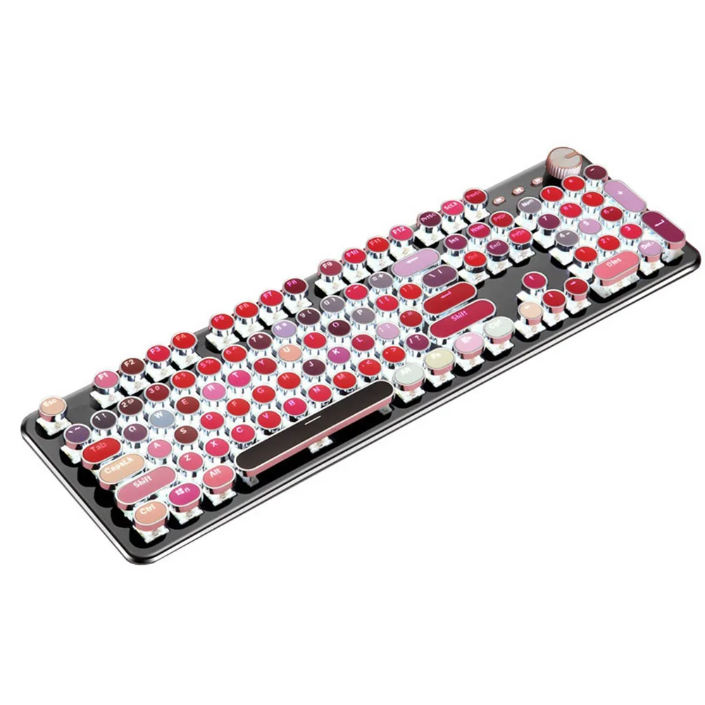 Vintage Punk Style Keyboard 104 Keys Mechanical Gaming PC Accessories for Computer Laptop GDeals