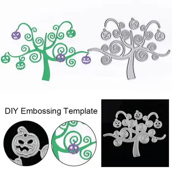 

Embossing Card Cheap Durable Halloween Pumpkin Tree Carbon Steel DIY Kids Cutting Stencil Home Decoration Cutting Dies
