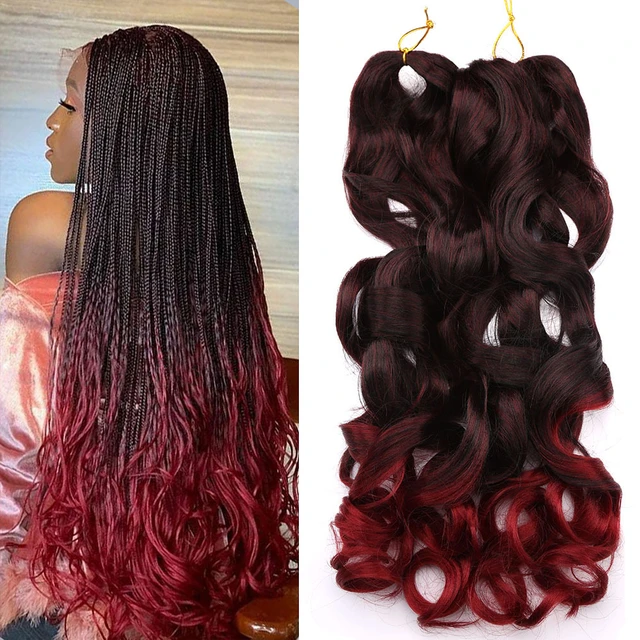 22 Polegada Onda Solta Tranças De Crochê Cabelo Sintético Tranças Extensões  De Cabelo Pré Esticado Trança Para Mulheres Ombre - Trança Sintética (para  Pretos) - AliExpress