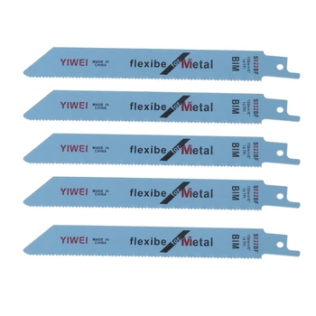 

5 Pcs 152mm Reciprocating Cut Saw Blade S922BF 2608656014 For Metal Wood Cutting