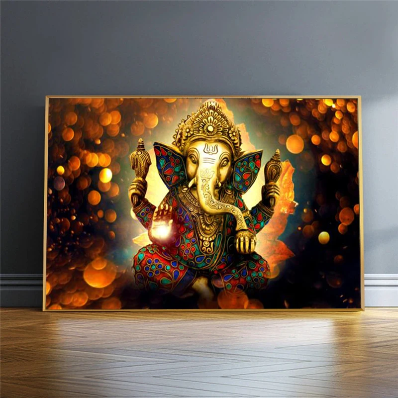 Lord Ganesha холст настенные картины классические индуистские боги плакаты и принты индуизм декоративные для