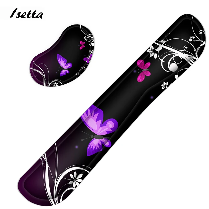 

Butterfly Memory Foam Mouse Pad Wrist Support Keyboard Wrist Rest for Office Computer Support Customized