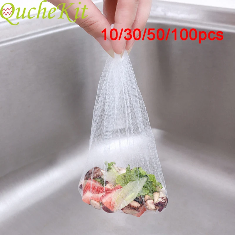 

Kitchen Drains Sink Strainers Disposable Sink Strainer Mesh Bag Filter Sewer Drain Hair Trash Strainer Mesh Bathroom Kitchen Acc