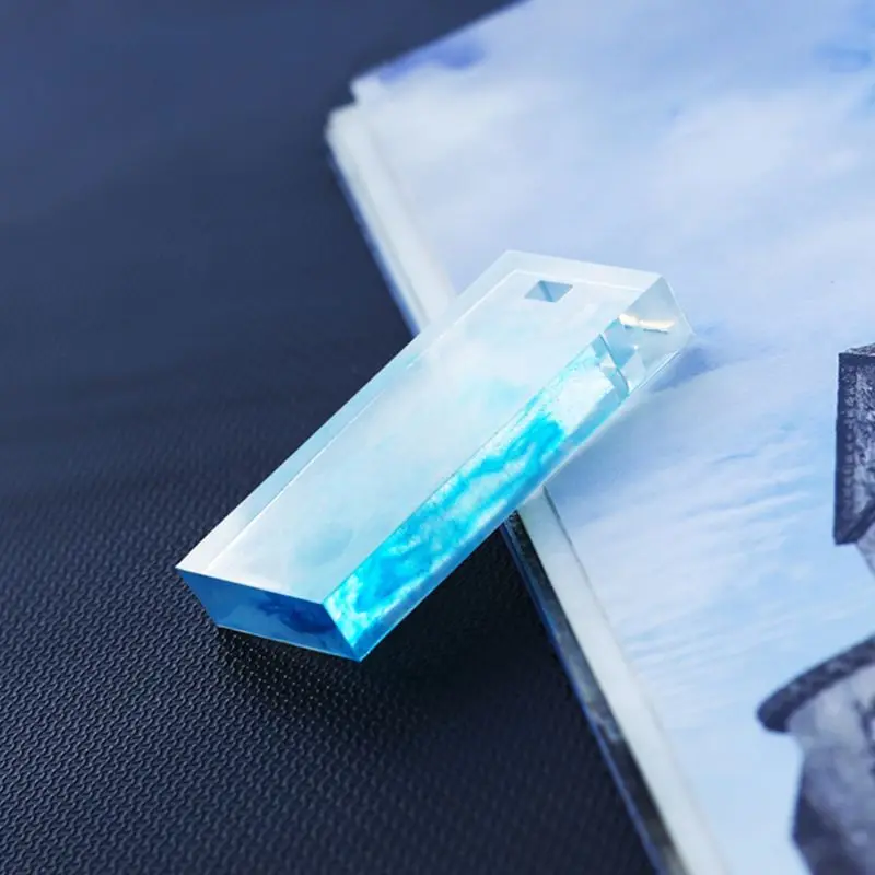 Кристалл эпоксидное ожерелье формочка для силиконовой Подвески DIY Орнамент Ручной Работы капли воды квадратного эллипса неправильные