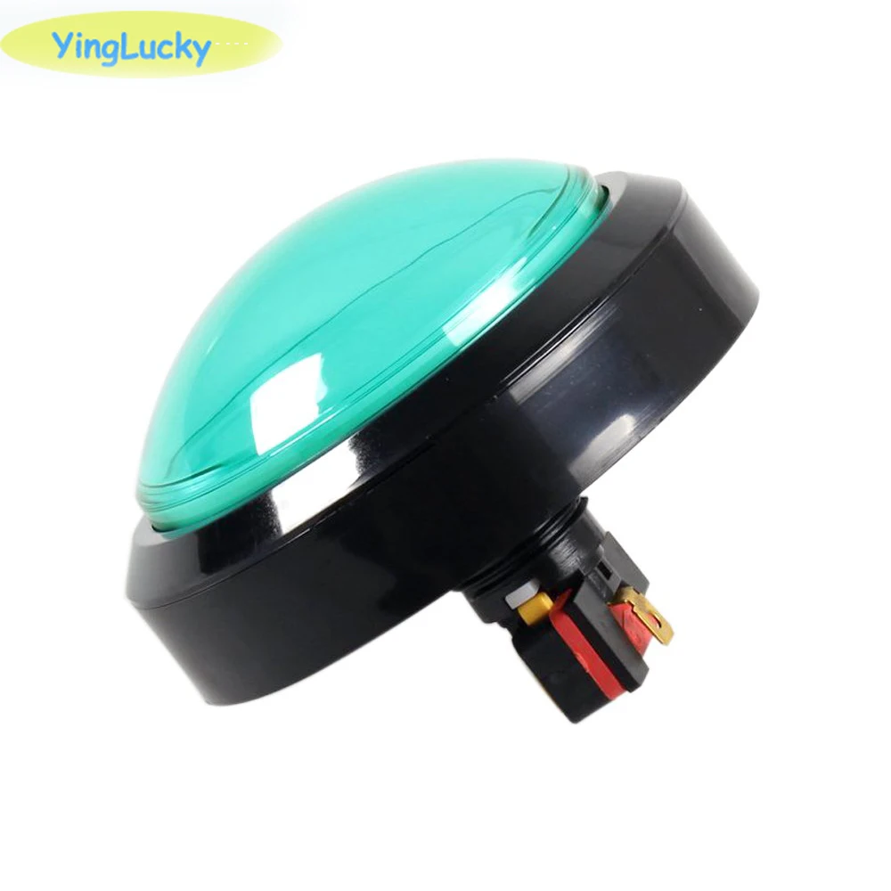 1pcs Big Dome Pushbutton 100mm Illuminated Arcade Push Buttons Led 12v Power Button Switch Push Button with Microswitch