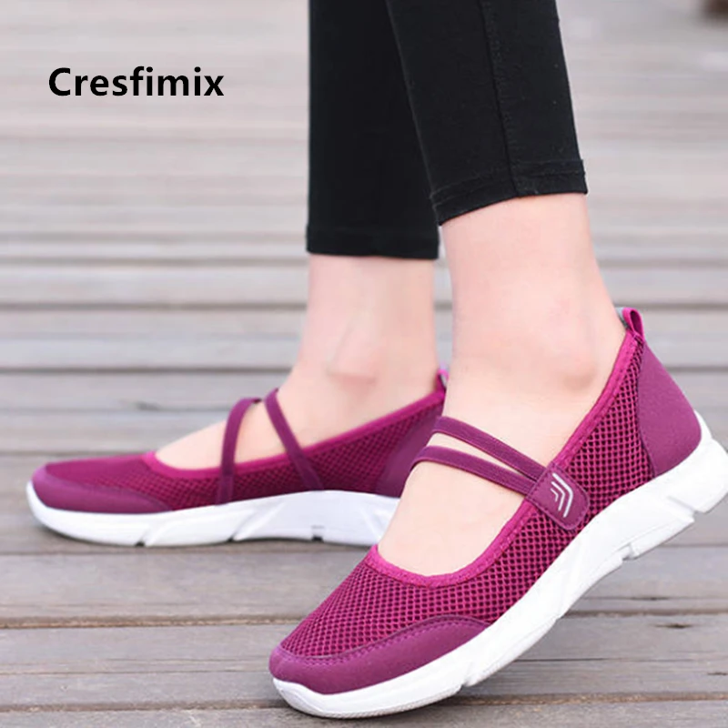 Туфли Cresfimix женские с круглым носком лоферы без застежек симпатичная полосатая