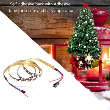 

5V/12V 1M 1.2M RGB LED Pixel Strip Light Lamp SMD 2813B 30/60/144 LEDs Christmas Desk Decor Lamp Tape For TV Background Lighting