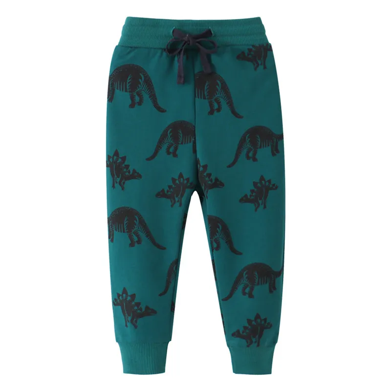 

Jumping meters New Arrival Drawstring Animals Sweatpants for Boys Girls Autumn Spring Children Dinosaurs Bottom Kid Long Trouser