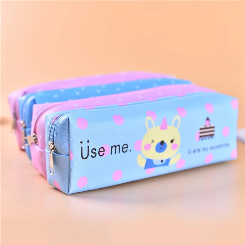 Сумка для хранения с мультяшными животными на молнии оленем Холщовая