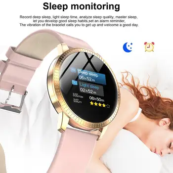 

2020 New CF18 Smart Watch OLED Color Screen IP67 Blood Monitor Smart Men Women Rate Band Smartwatch Pressure Oxygen Heart S9Z5