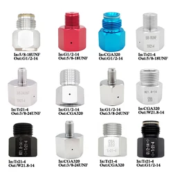 Co2 Tank Canister Regulator Adapter Adaptor Convert Sodastream,Paintball,CGA320,W21.8 Cylinder to Air Tool, HomeBrew, Aquarium