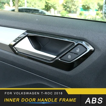 

Auto Car-styling Inner Door Handle Cover Trim Stickers Covers Interior Accessories for Volkswagen T-ROC 2017-2020