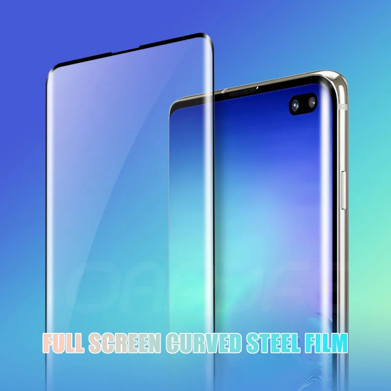 Полностью изогнутое закаленное стекло для samsung Galaxy Note 10 9 8 S10 S9 S8 Plus S10e S7 Edge Защитная пленка для экрана