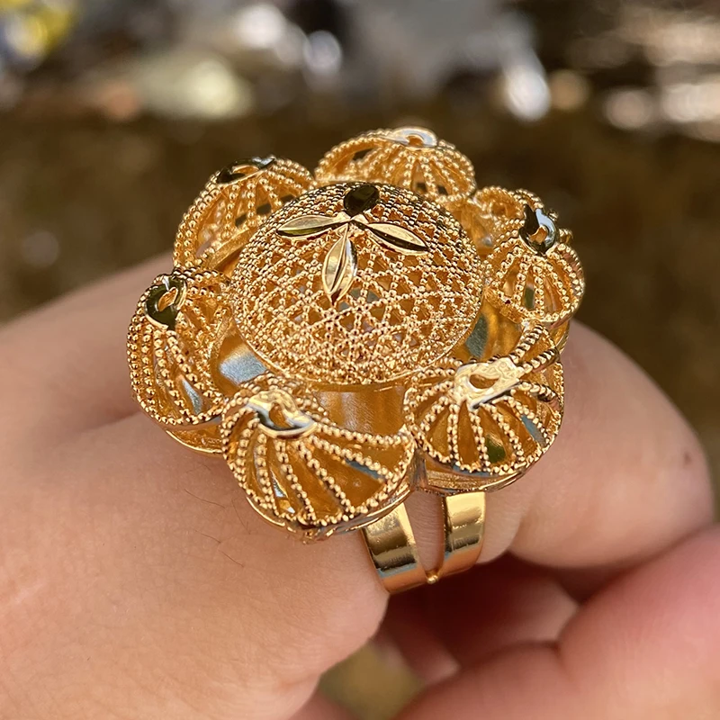 Umbrella rings with weight, Gold rings with weight