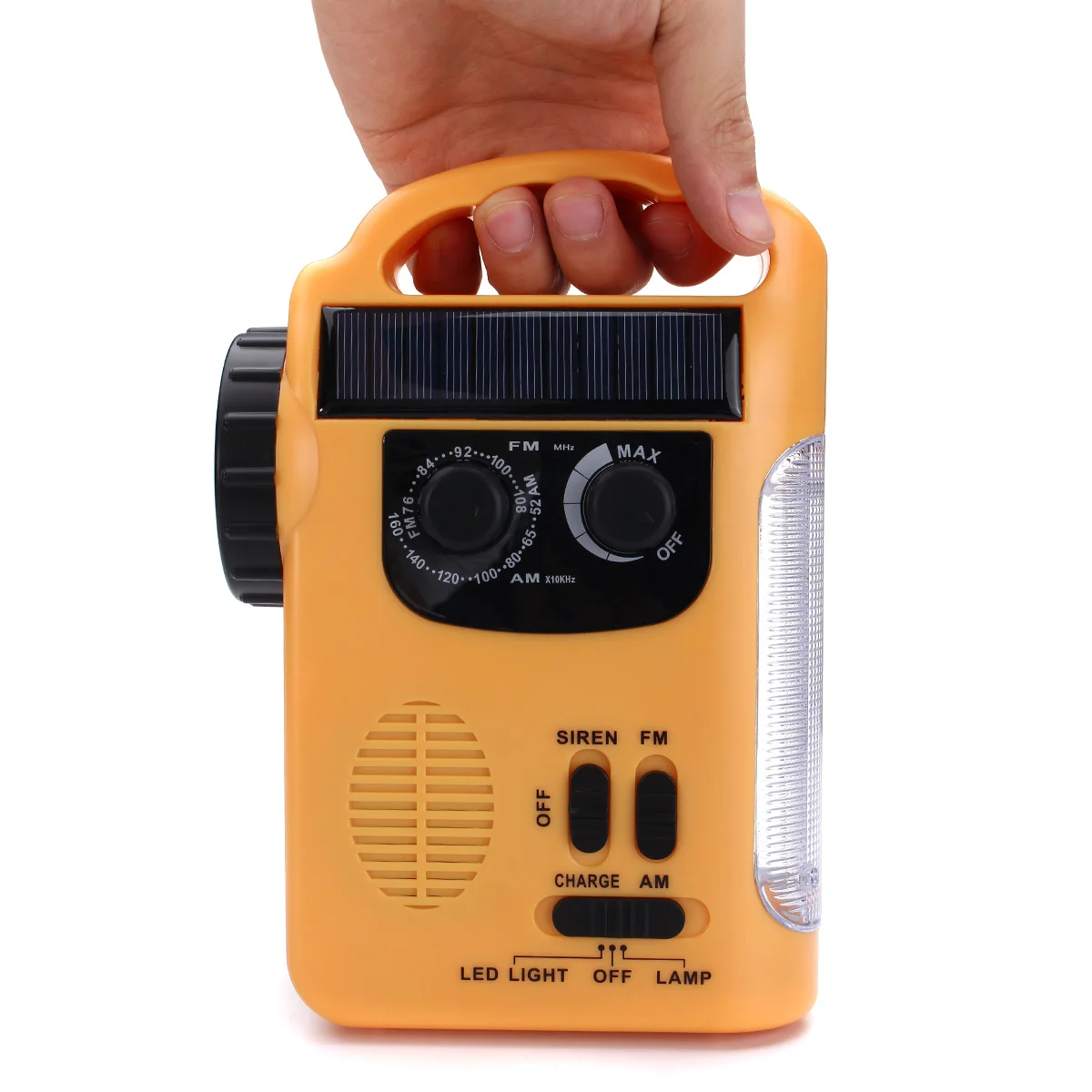 

Portable Flashlights Solar Power Lanterns Outdoor Emergency Hand Crank Solar AM/FM Radios Power Bank with LED Lamp